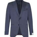 CARUSO Aida Single-breasted Wool Blazer in Navy | CLOSET Singapore