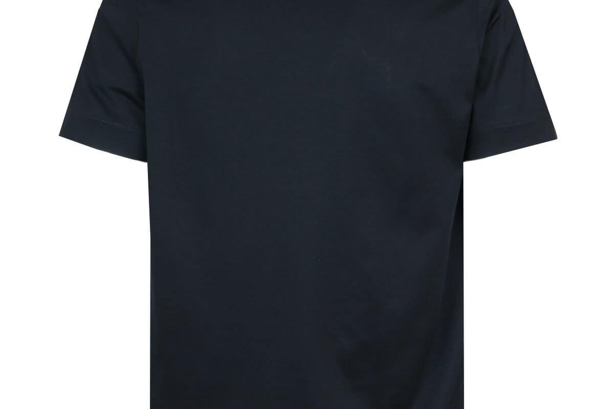 CIRCOLO 1901 Cotton T-Shirt with Front Pocket in Black | CLOSET Singapore