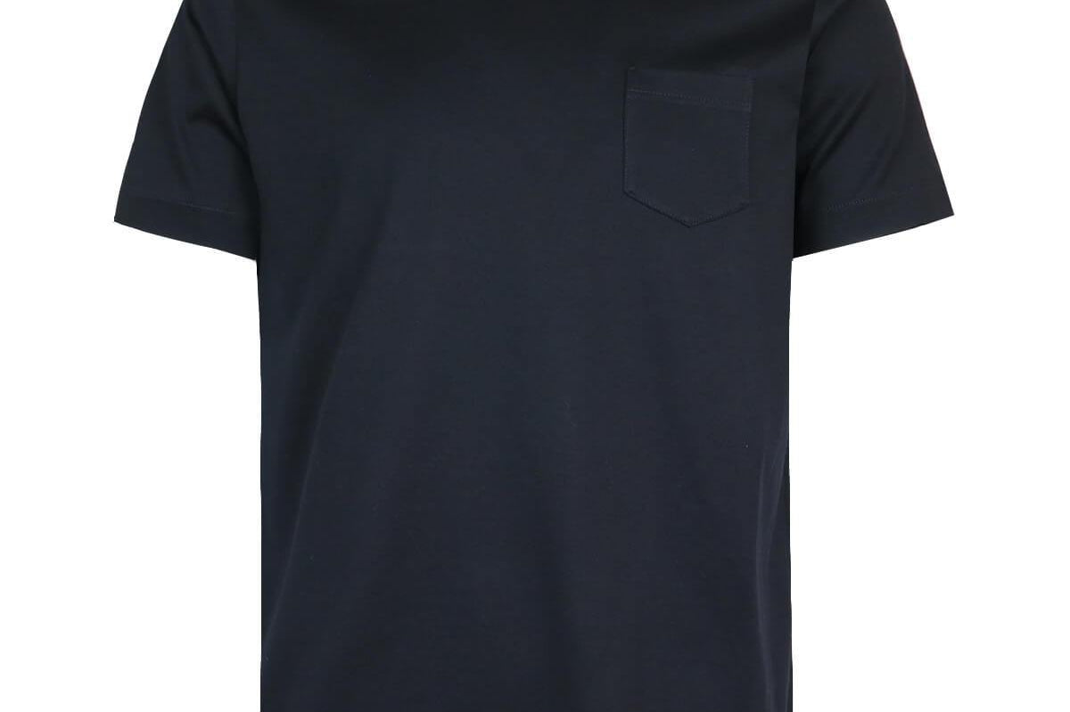 CIRCOLO 1901 Cotton T-Shirt with Front Pocket in Black | CLOSET Singapore