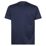 CIRCOLO 1901 Cotton T-Shirt with Front Pocket in Navy Blue | CLOSET Singapore