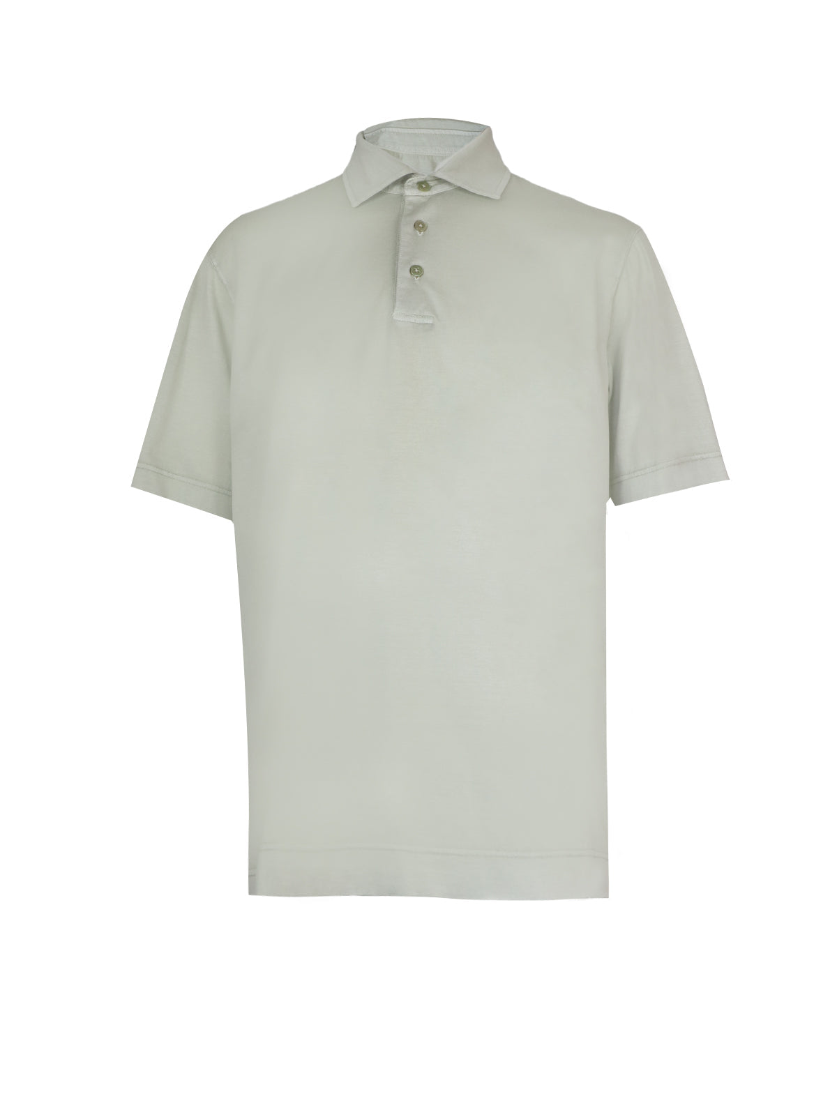 CIRCOLO 1901 Jersey Polo Shirt in Silver Green CRACES