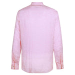 FINAMORE 1925 Tokyo Slim Fit Linen Shirt in Light Pink | CLOSET Singapore