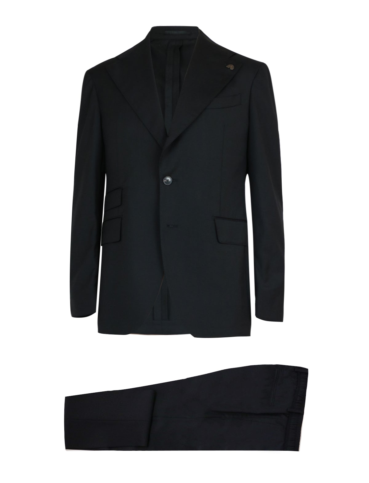 Gabriele Pasini Single-Breasted Wool 2-Piece Suit Set in Navy