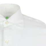 FINAMORE 1925 Tokyo Slim Fit Linen Shirt in White | CLOSET Singapore